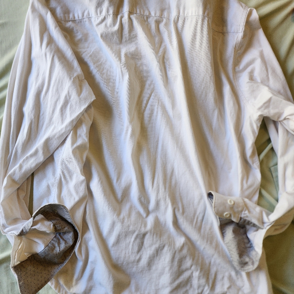 White Long sleeve button up